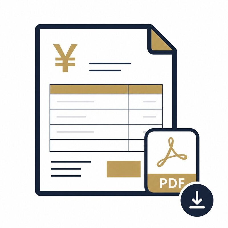 見積書をPDFで発行するイメージ